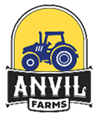 Tractor logo with "Anvil Farms" text.